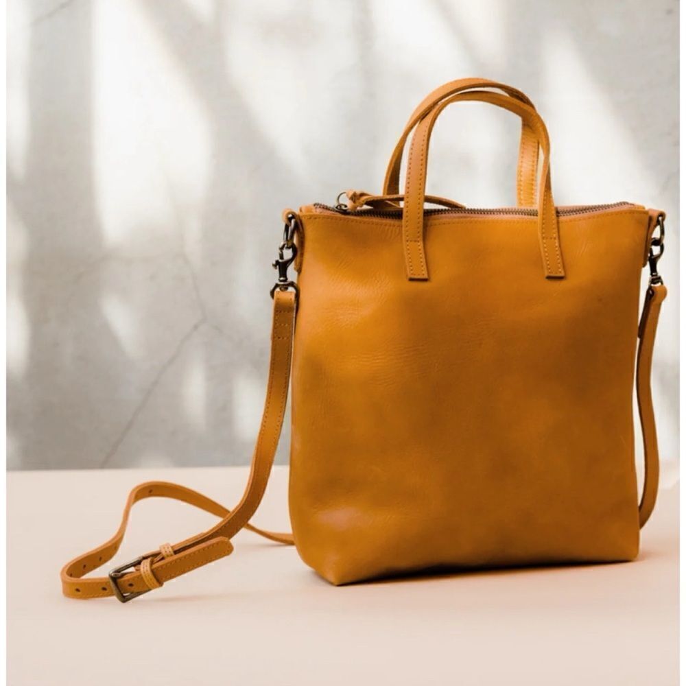 ABLE Abera Commuter Crossbody Bag in Cognac